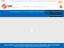 Tablet Screenshot of machines-marquage.com